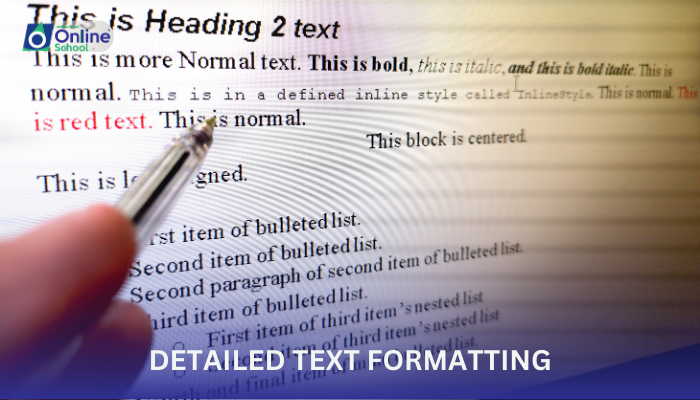 Lesson 07: Detailed Text Formatting
